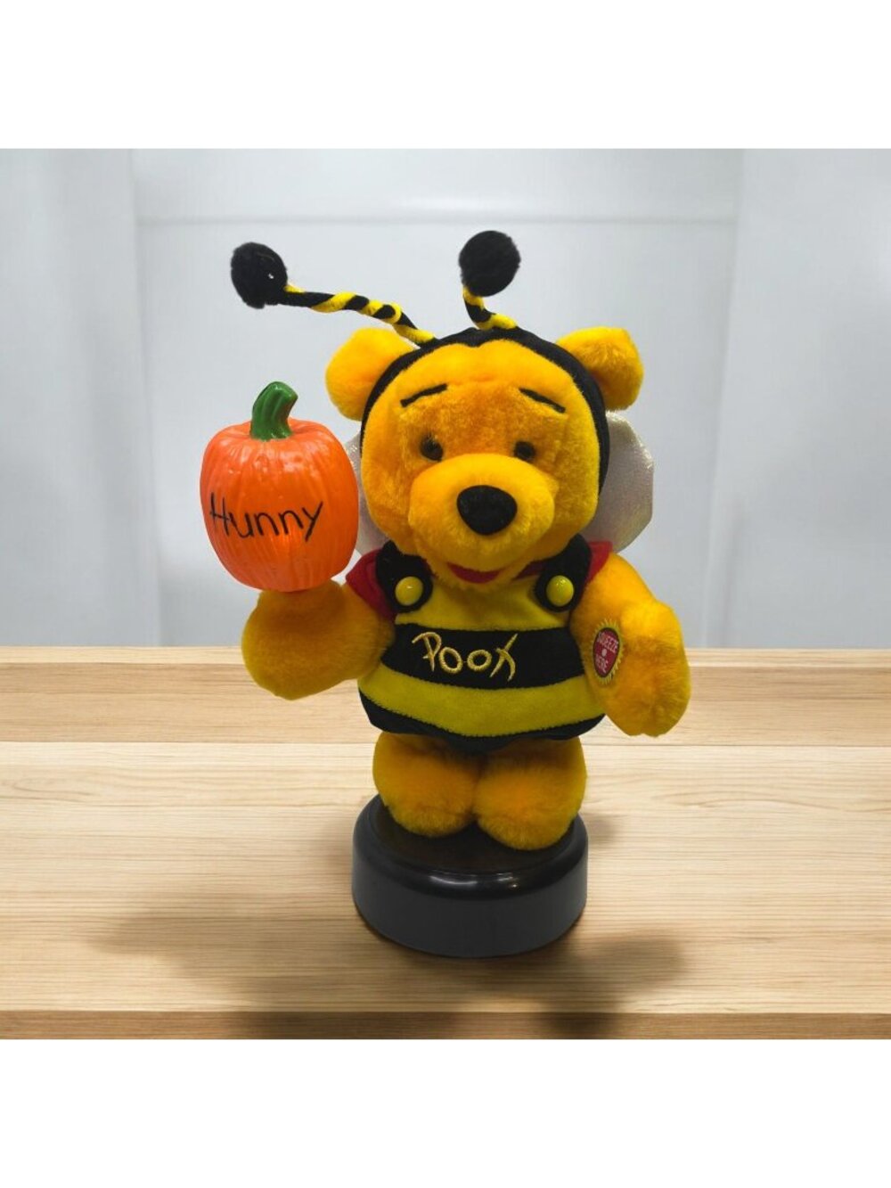 Winnie The Pooh Halloween Animated Bee Plush With Light-Up Pumpkin Disney Store